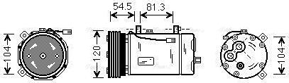 Ava Quality Cooling FDAK307 - Compressore, Climatizzatore www.autoricambit.com