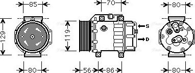 Ava Quality Cooling FDAK378 - Compressore, Climatizzatore www.autoricambit.com