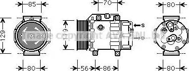 Ava Quality Cooling FD K378 - Compressore, Climatizzatore www.autoricambit.com