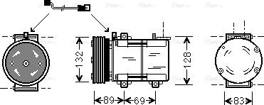 Ava Quality Cooling FDAK290 - Compressore, Climatizzatore www.autoricambit.com