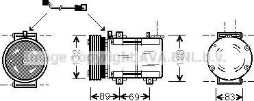 Ava Quality Cooling FD K290 - Compressore, Climatizzatore www.autoricambit.com