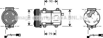 Ava Quality Cooling FDAK283 - Compressore, Climatizzatore www.autoricambit.com