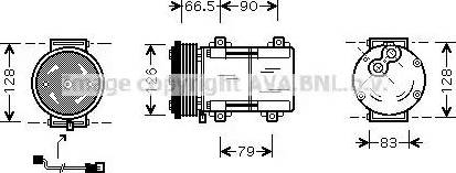 Ava Quality Cooling FDAK276 - Compressore, Climatizzatore www.autoricambit.com