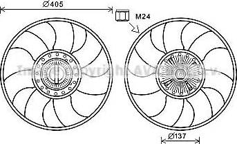 Ava Quality Cooling FDC609 - Ventola, Raffreddamento motore www.autoricambit.com