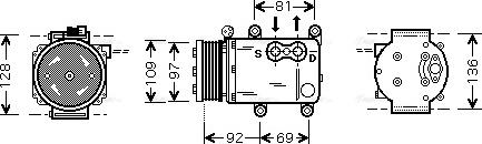 Ava Quality Cooling FD K419 - Compressore, Climatizzatore www.autoricambit.com