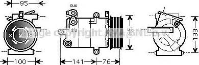 Ava Quality Cooling FD K417 - Compressore, Climatizzatore www.autoricambit.com