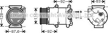 Ava Quality Cooling FDK477 - Compressore, Climatizzatore www.autoricambit.com