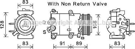 Ava Quality Cooling FDK588 - Compressore, Climatizzatore www.autoricambit.com