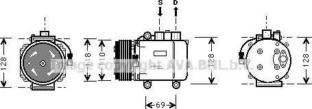 Ava Quality Cooling FD K045 - Compressore, Climatizzatore www.autoricambit.com