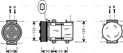 Ava Quality Cooling FD K352 - Compressore, Climatizzatore www.autoricambit.com