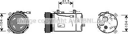 Ava Quality Cooling FD K267 - Compressore, Climatizzatore www.autoricambit.com