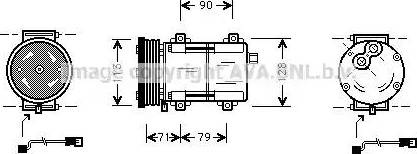 Ava Quality Cooling FD K284 - Compressore, Climatizzatore www.autoricambit.com