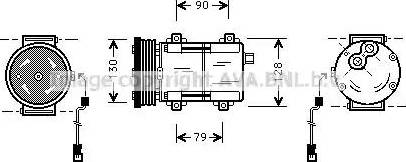 Ava Quality Cooling FD K275 - Compressore, Climatizzatore www.autoricambit.com