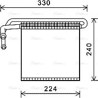 Ava Quality Cooling FDV459 - Evaporatore, Climatizzatore www.autoricambit.com