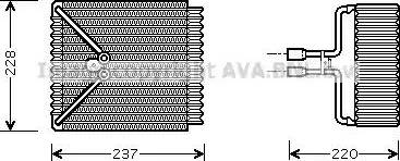 Ava Quality Cooling FD V371 - Evaporatore, Climatizzatore www.autoricambit.com