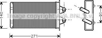 Ava Quality Cooling FT 6186 - Scambiatore calore, Riscaldamento abitacolo www.autoricambit.com