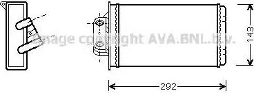 Ava Quality Cooling FT 6273 - Scambiatore calore, Riscaldamento abitacolo www.autoricambit.com