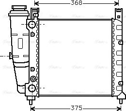 Ava Quality Cooling FT 2057 - Radiatore, Raffreddamento motore www.autoricambit.com