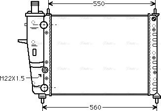 Ava Quality Cooling FT 2160 - Radiatore, Raffreddamento motore www.autoricambit.com