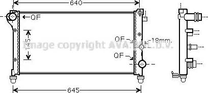 Ava Quality Cooling FT 2362 - Radiatore, Raffreddamento motore www.autoricambit.com