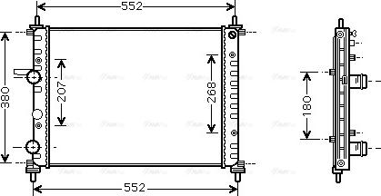 Ava Quality Cooling FT 2317 - Radiatore, Raffreddamento motore www.autoricambit.com