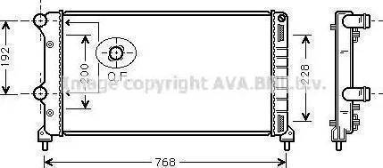 Ava Quality Cooling FT 2250 - Radiatore, Raffreddamento motore www.autoricambit.com