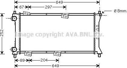 Ava Quality Cooling FT 2258 - Radiatore, Raffreddamento motore www.autoricambit.com