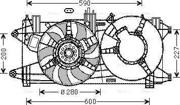 Ava Quality Cooling FT7596 - Ventola, Raffreddamento motore www.autoricambit.com