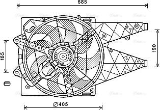 Ava Quality Cooling FT7597 - Ventola, Raffreddamento motore www.autoricambit.com