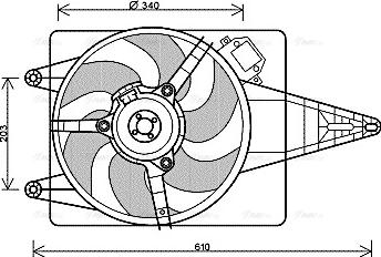 Ava Quality Cooling FT 7546 - Ventola, Raffreddamento motore www.autoricambit.com