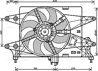 Ava Quality Cooling FT 7559 - Ventola, Raffreddamento motore www.autoricambit.com