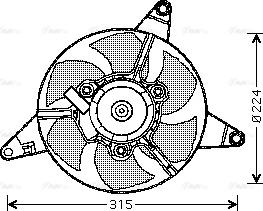 Ava Quality Cooling FT 7550 - Ventola, Raffreddamento motore www.autoricambit.com