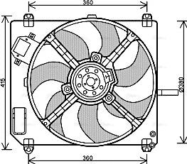 Ava Quality Cooling FT 7551 - Ventola, Raffreddamento motore www.autoricambit.com