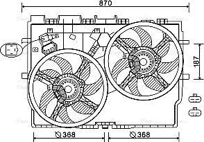 Ava Quality Cooling FT7585 - Ventola, Raffreddamento motore www.autoricambit.com