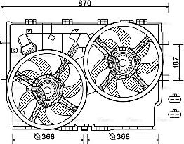 Ava Quality Cooling FT7586 - Ventola, Raffreddamento motore www.autoricambit.com