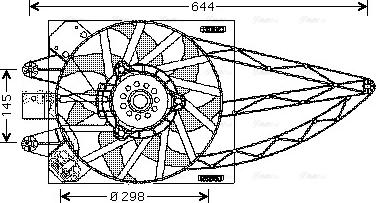 Ava Quality Cooling FT 7527 - Ventola, Raffreddamento motore www.autoricambit.com