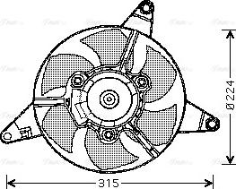 Ava Quality Cooling FT 7283 - Ventola, Raffreddamento motore www.autoricambit.com