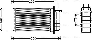 Ava Quality Cooling FTA6191 - Scambiatore calore, Riscaldamento abitacolo www.autoricambit.com