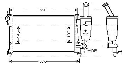 Ava Quality Cooling FTA2368 - Radiatore, Raffreddamento motore www.autoricambit.com