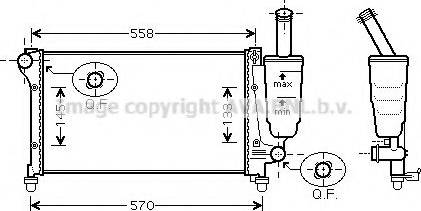 Ava Quality Cooling FTA2291 - Radiatore, Raffreddamento motore www.autoricambit.com