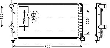 Ava Quality Cooling FTA2250 - Radiatore, Raffreddamento motore www.autoricambit.com