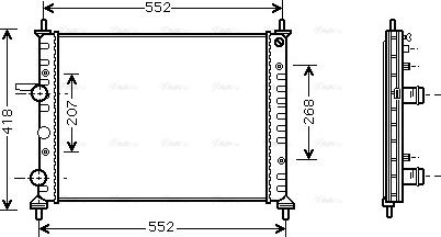 Ava Quality Cooling FTA2201 - Radiatore, Raffreddamento motore www.autoricambit.com