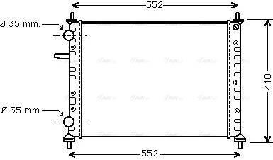 Ava Quality Cooling FTA2229 - Radiatore, Raffreddamento motore www.autoricambit.com