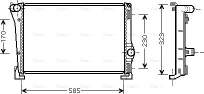 Ava Quality Cooling FTA2279 - Radiatore, Raffreddamento motore www.autoricambit.com