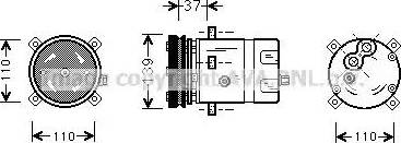 Ava Quality Cooling FTAK198 - Compressore, Climatizzatore www.autoricambit.com