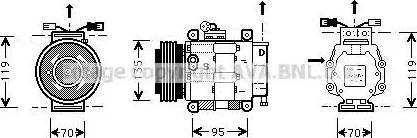 Ava Quality Cooling FT K062 - Compressore, Climatizzatore www.autoricambit.com