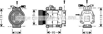 Ava Quality Cooling FT K081 - Compressore, Climatizzatore www.autoricambit.com