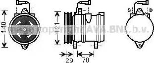 Ava Quality Cooling FT K367 - Compressore, Climatizzatore www.autoricambit.com