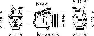 Ava Quality Cooling HDAK169 - Compressore, Climatizzatore www.autoricambit.com