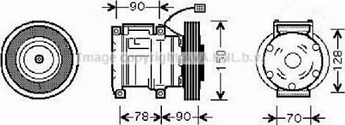 Ava Quality Cooling HDAK181 - Compressore, Climatizzatore www.autoricambit.com